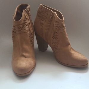 Womens Booties Brown/Tan